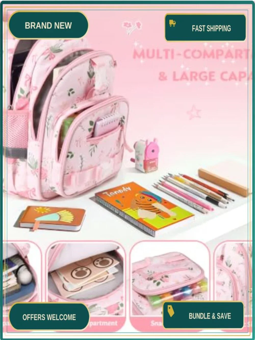 12 Inch Lightweight Glow in Dark Toddler Backpack for School Daycare Travel